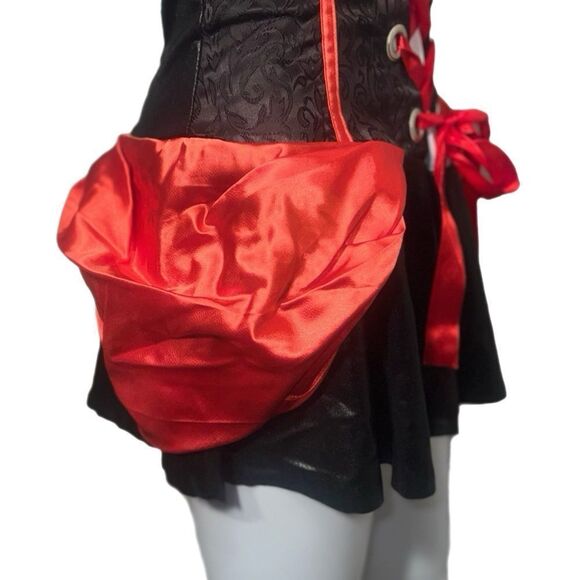 Vampire Corset Mini Dress Costume (M) - Picture 9 of 10